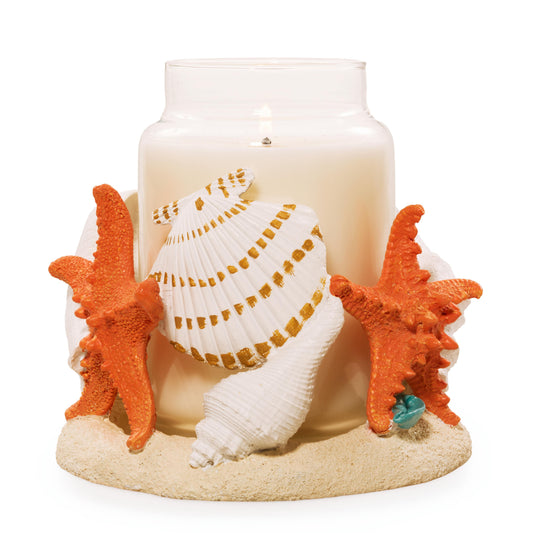 Seashell Jar Candle Holder | Home Select